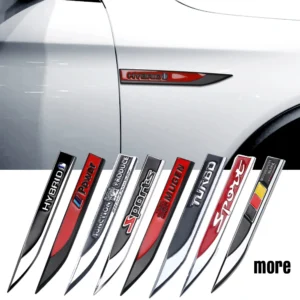 Car Fender Emblem Badge