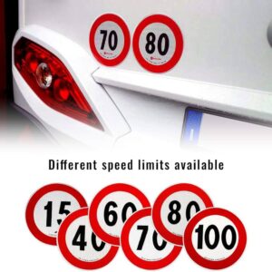 80kph Speed Limiter Sticker.