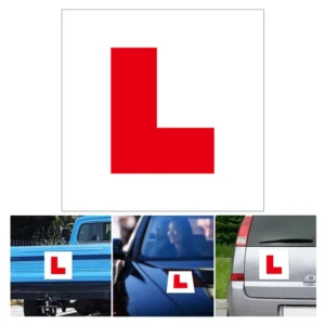 Learner (L) car Sticker. (2pcs)