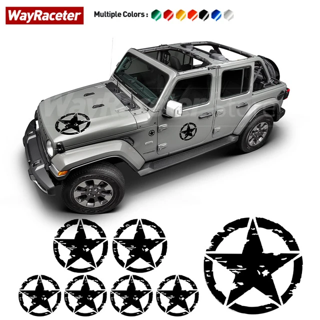 Jeep Army Star Body Sticker