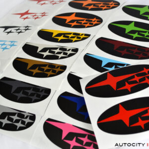 Subaru Emblem Overlay Sticker.