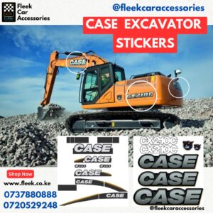 CASE Excavator Sticker Set.