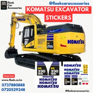 KOMATSU Excavator Stickers