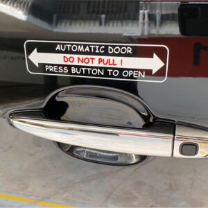 Automatic Door (Warning) Car Sticker