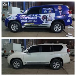 Political Campaign Car Branding.