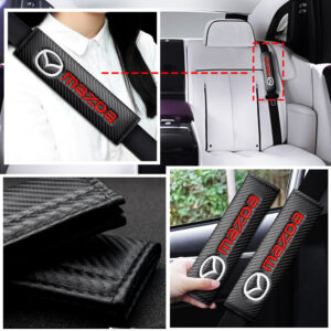 Mazda Carbon Fiber Seat Belt Cover Pad
