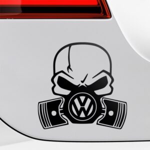 VW Piston Gas Mask Sticker