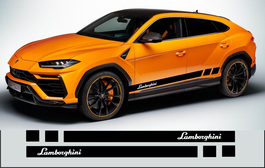 Lamborghini Skirt line Sticker.